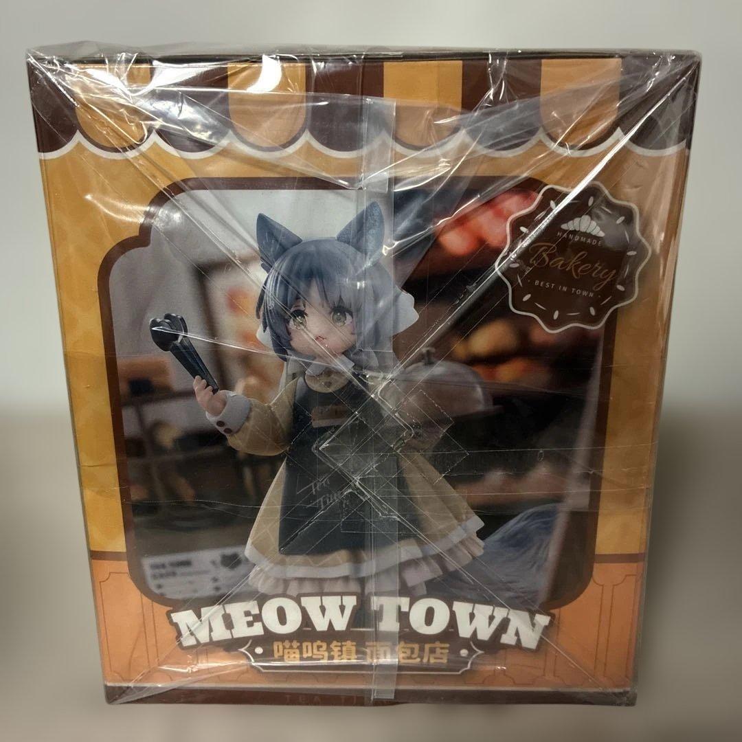 新品 DLC ティータイム キャッツ シーン にゃん町“パン屋”店員＆お客セット