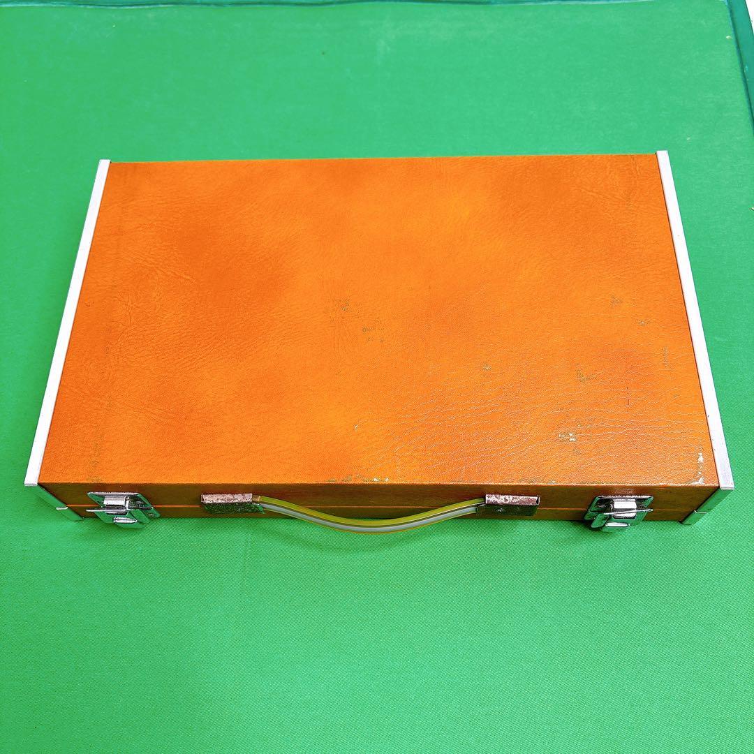 ミズノ　丸一　麻雀牌　背黄　年代物　骨董品 ハードケース　新昭和