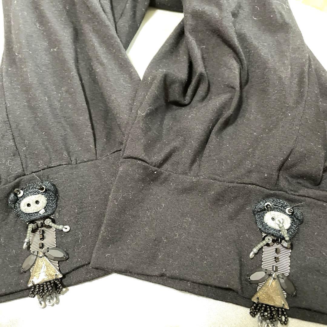アルベロベロ　美品　カジュアル　パンツ　サルエル　豚ちゃんビーズ　お洒落　お勧め