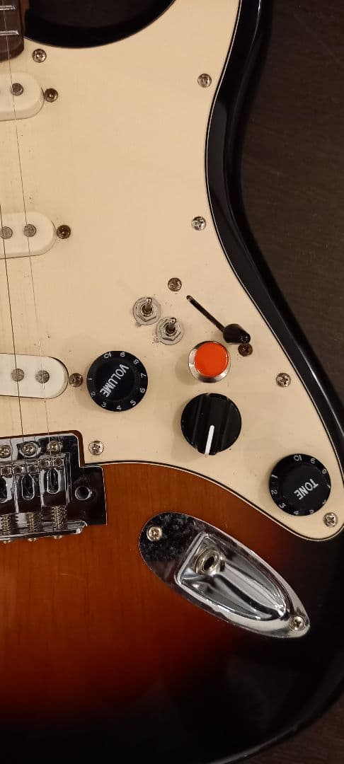 エレキギター サンバースト 3ピックアップ レインボートーン