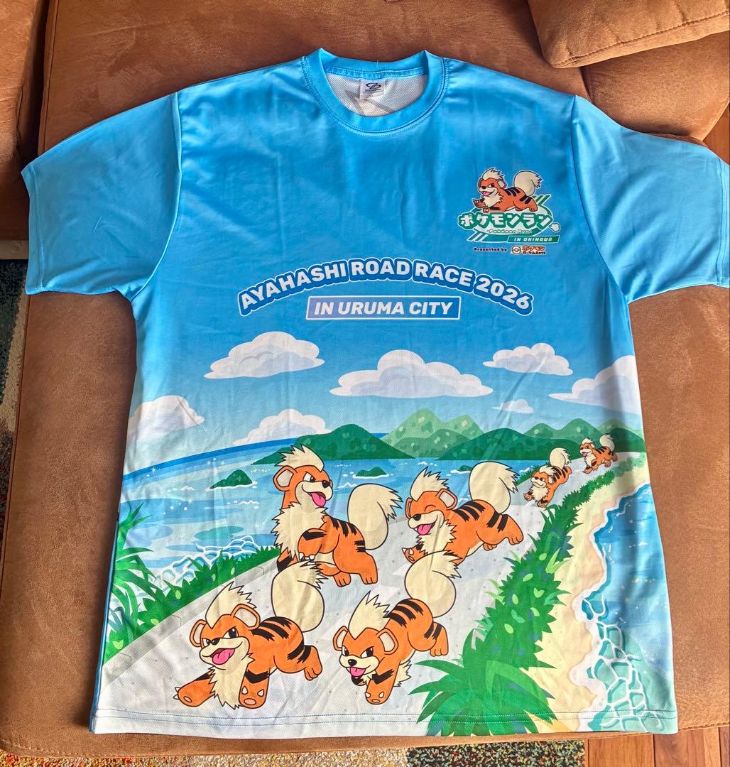 あやはしマラソン ガーディ ポケモンラン 2026Tシャツ - メルカリ