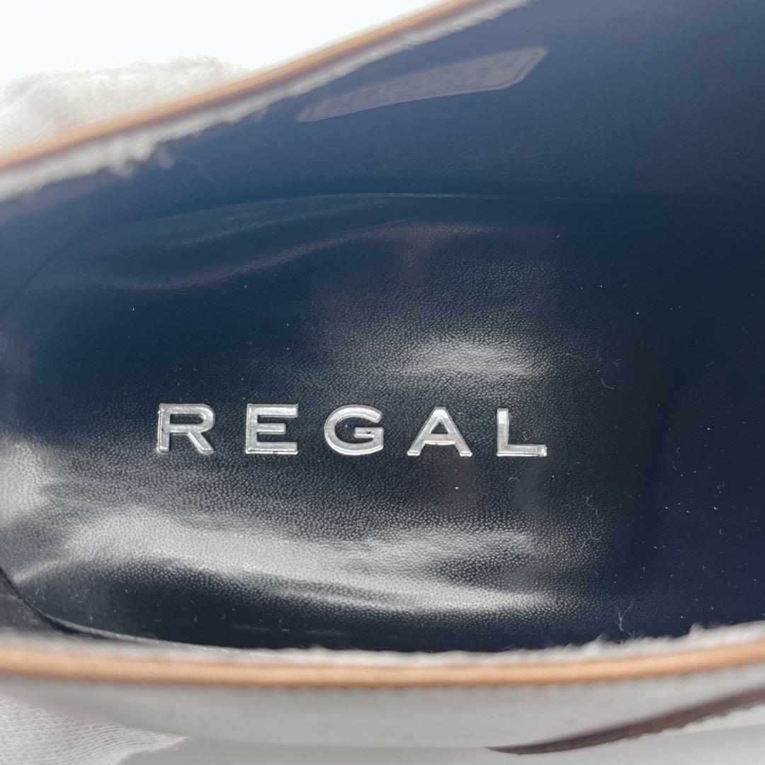 極美品✨リーガル 011R ストレートチップ 内羽根 ライトブラウン 26.5