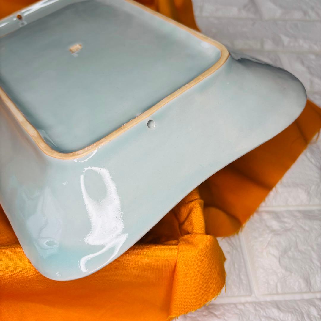 【木箱・栞付き】吉祥歳刻皿 角皿 工芸品 陶磁器 和食器 飾り皿