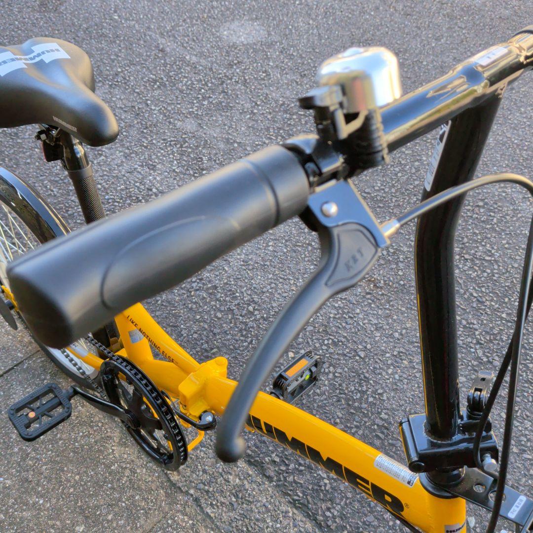 HUMMER 折りたたみ自転車 イエロー2025年製