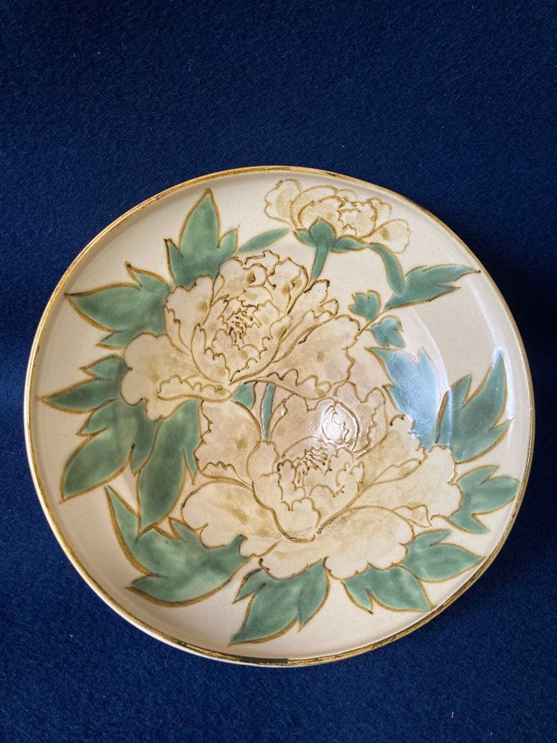 古美術】宮島焼桔梗絵「表千家宗伴」作