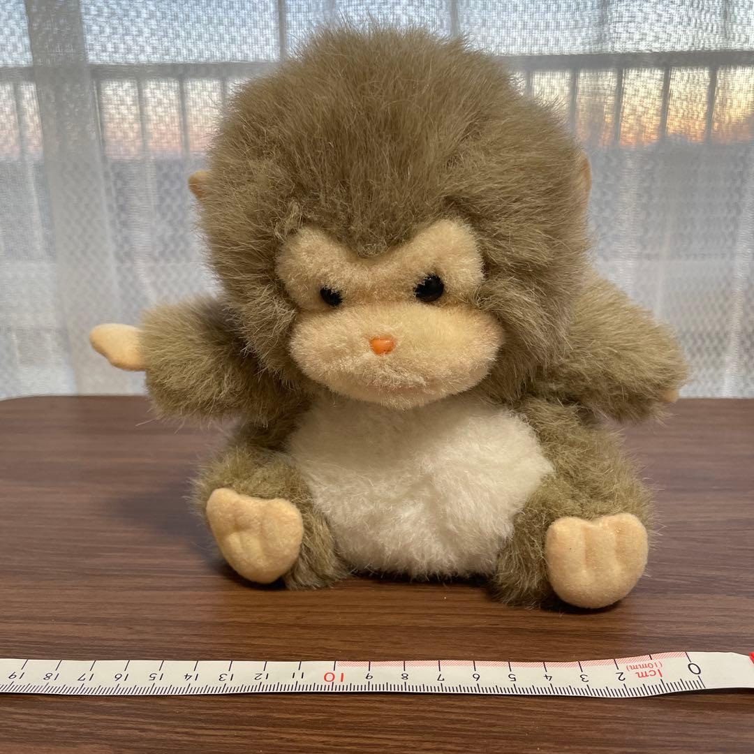 希少国産品 三英 お猿さんのぬいぐるみ ニホンザル？昭和レトロ - メルカリ