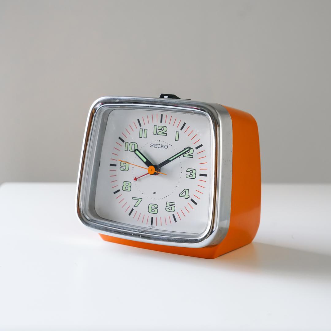 70-80's SEIKO ヴィンテージ 置き時計 スペースエイジ レトロポップ
