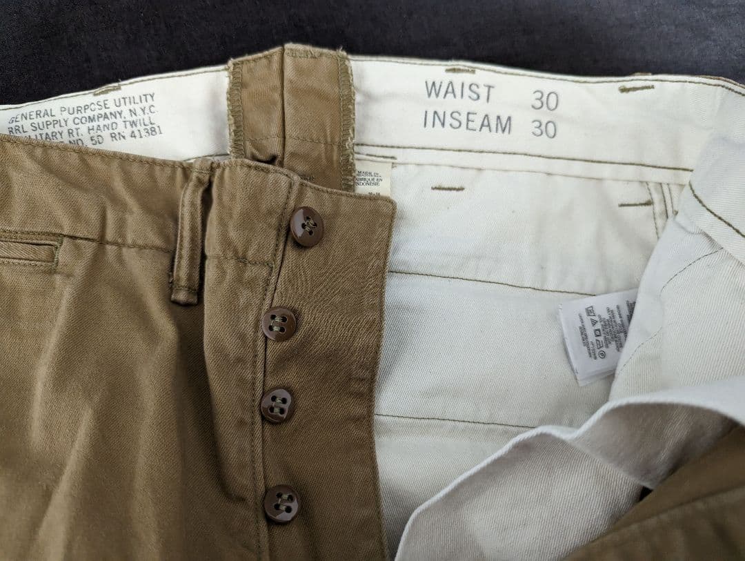 RRL チノパン RRLチノパンダブルアールエル