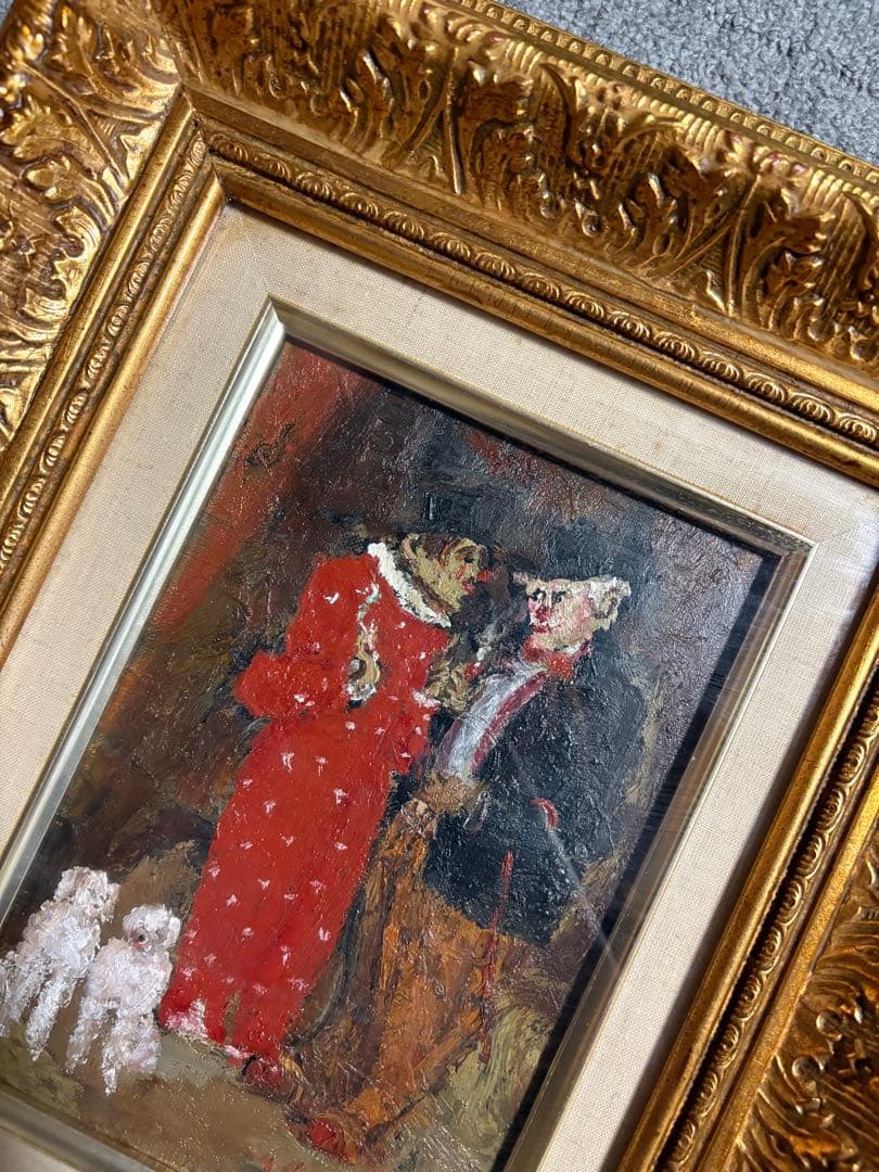 松田正良 絵画　立ち話し