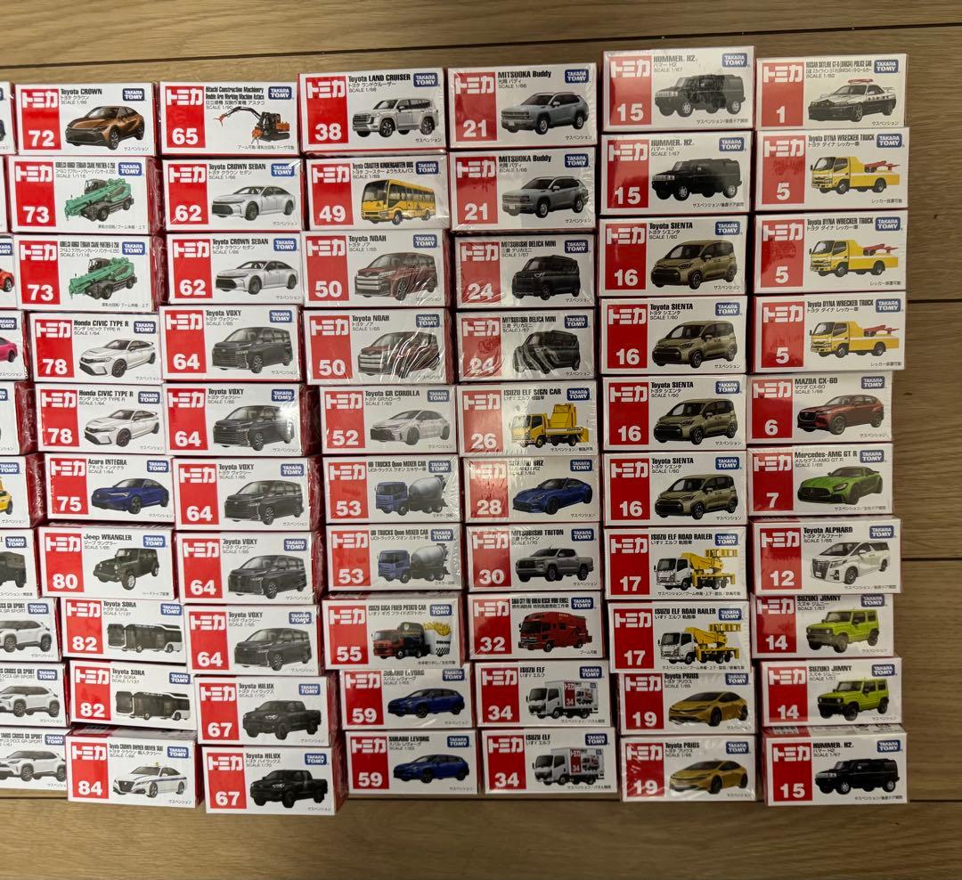 トミカまとめ売り　トミカ97個　通常トミカ78個＋ポケットトミカ19個
