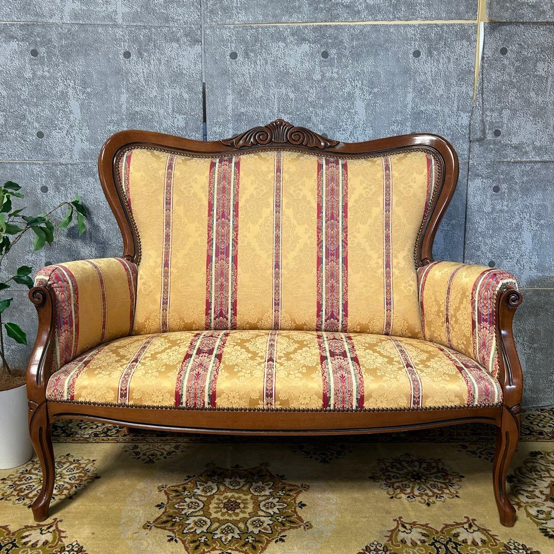 ꧁イタリア製꧂2人掛けソファ&1人掛けソファ2脚&センターテーブルセット