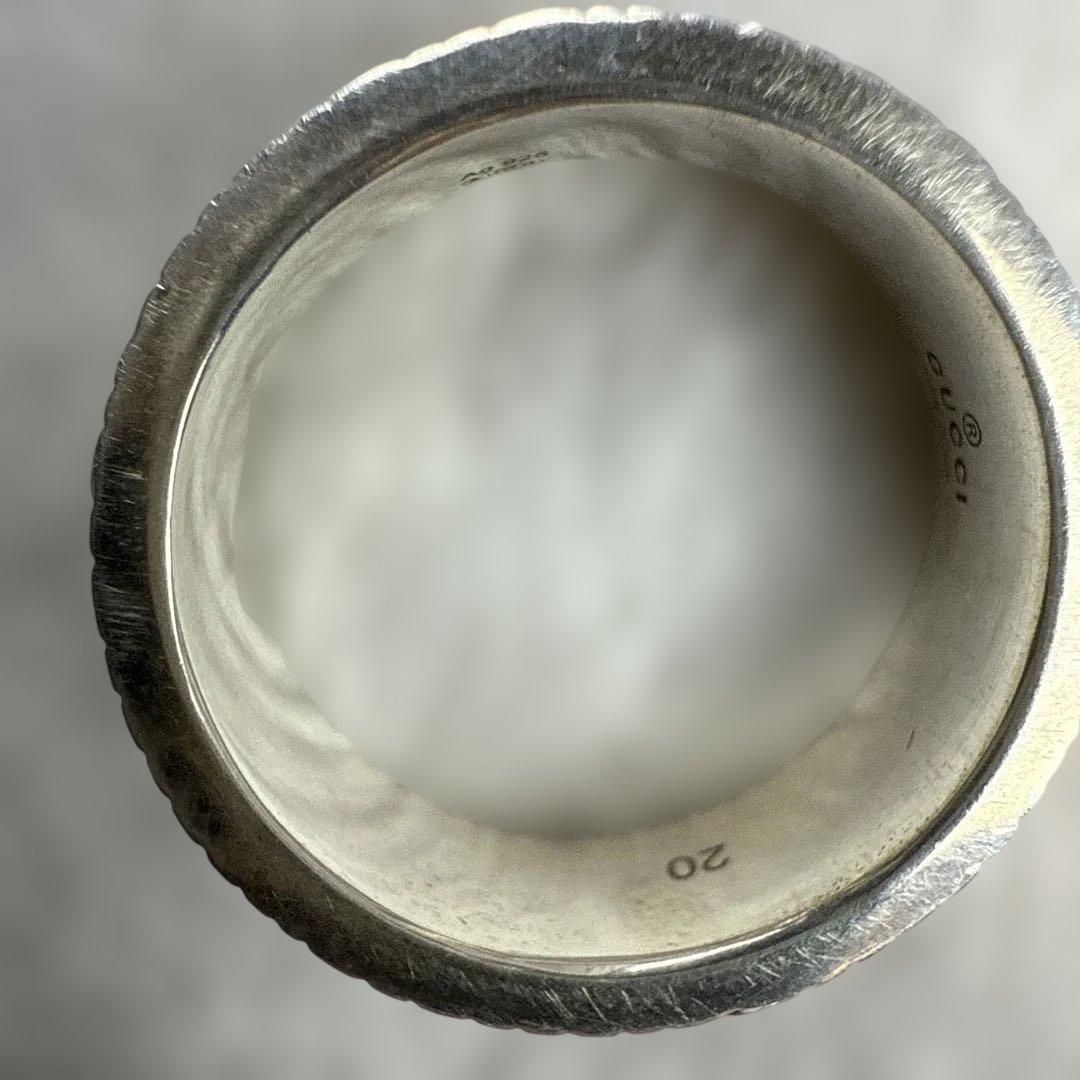 GUCCI グッチ ダブルG GGマーモント リング シルバー925 20号