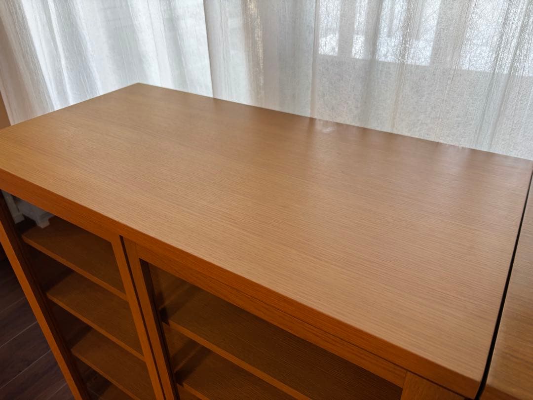 無印良品】廃盤/希少品 オーク材 食器棚 観音開き ユニットシェルフ