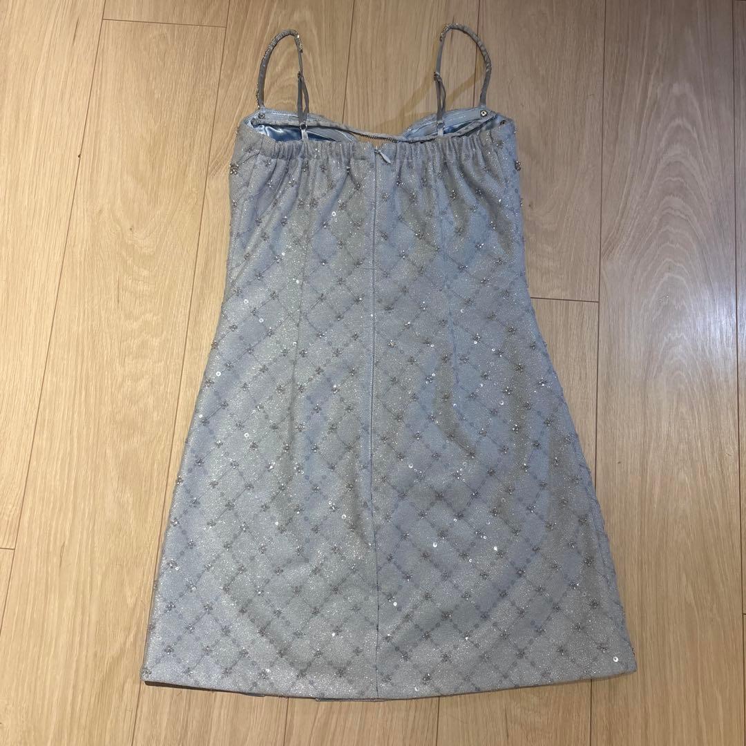 ROBE de FLEURS ライトブルー キャバドレス