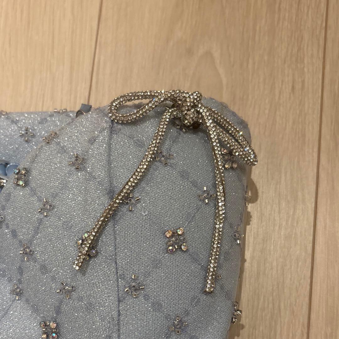 ROBE de FLEURS ライトブルー キャバドレス