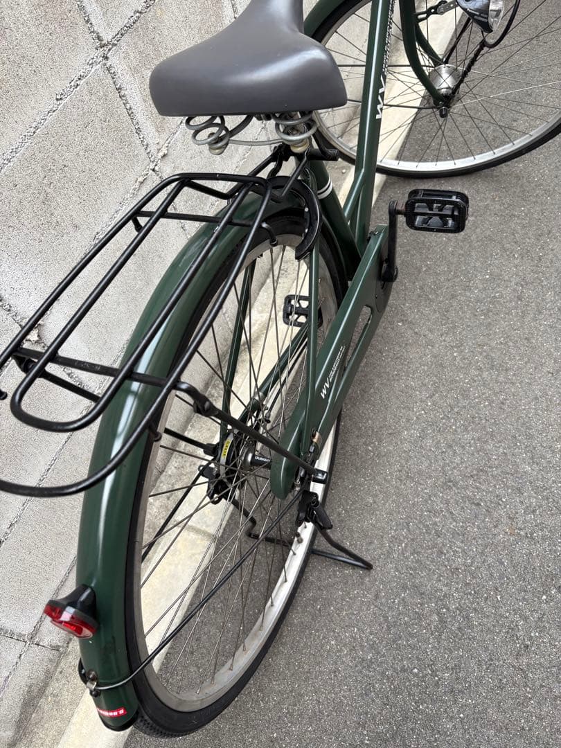 <両タイヤ新品>シティサイクル　green