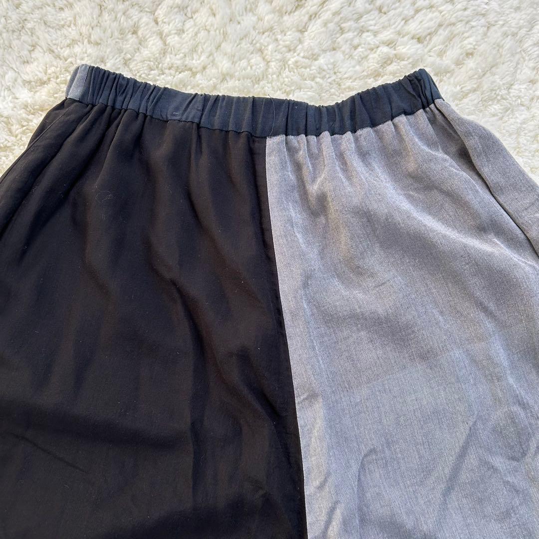 美品✨芽風 センソユニコ サルエルパンツ バルーン クロップド 春夏 黒グレー