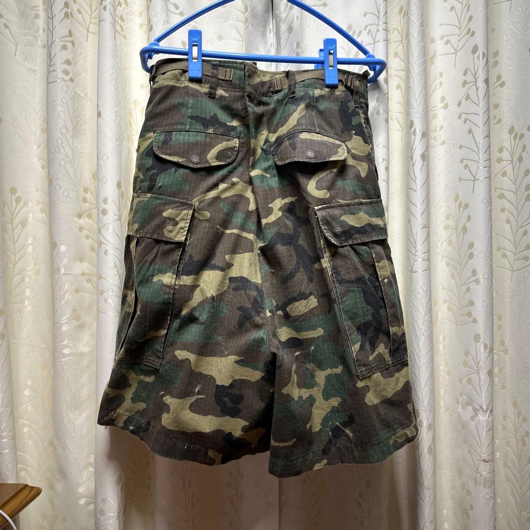 ジュンヤワタナベ　迷彩柄キュロット サイドポケット付き