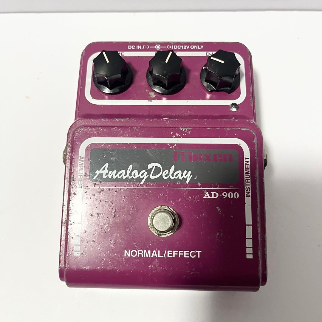 Maxon AD-900 アナログディレイペダル 純正アダプター付