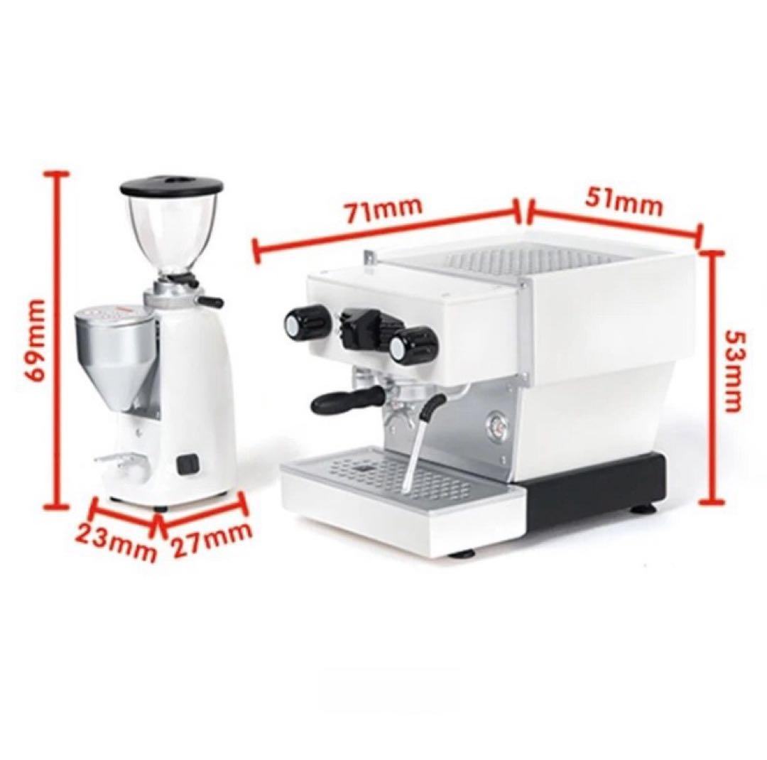 ミニチュア　コーヒーマシン　エスプレッソマシン　スカイブルー　ドールハウス