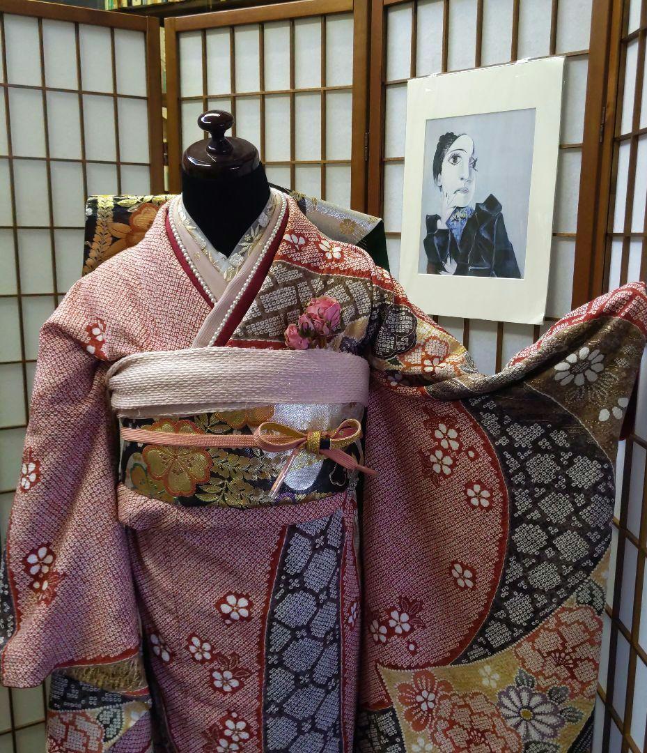 ⭐️可愛い振袖フルセット 正絹 成人式 総絞り 特選技法の振袖｜成人