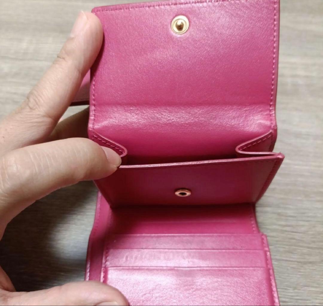 オンライン ストアファッション - CELINE ピンク 三つ折り財布 証明書付き