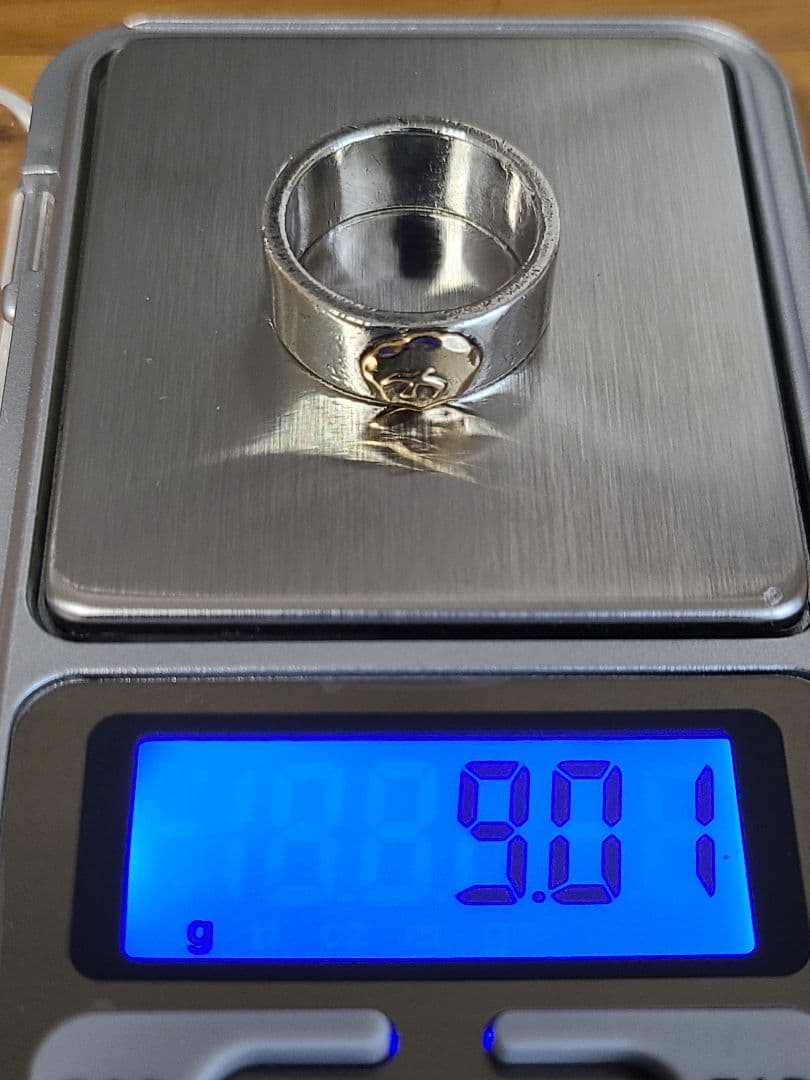 goro's ゴローズ 平打ちリング 11～12号 斜め飛び ピンキーリング