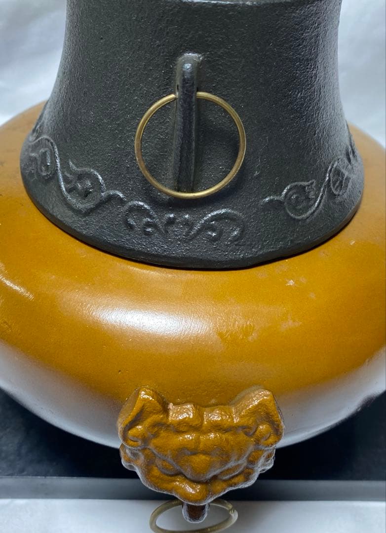 唐銅 鬼面風炉釜 コレクション用