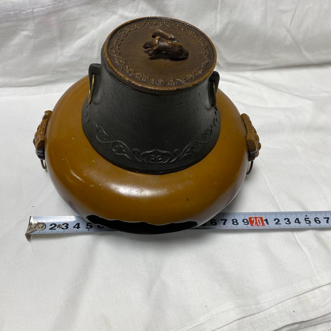 唐銅 鬼面風炉釜 コレクション用