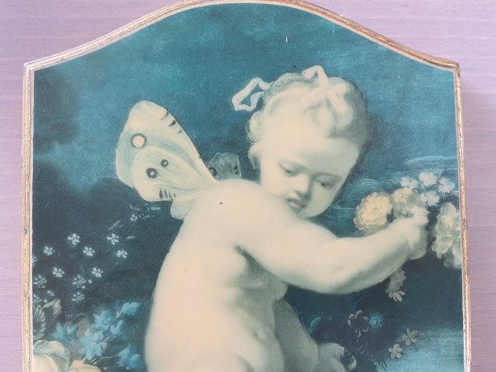 イタリア製 板絵 エンジェル お部屋のインテリアに