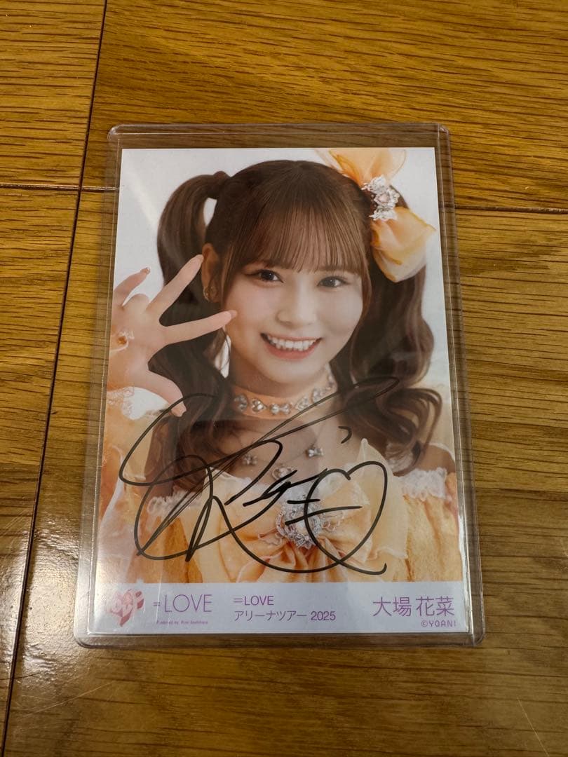 イコラブ 魔法少女衣装 大場花菜 直筆 ヨリ LOVE 大場花菜 7周年衣装②