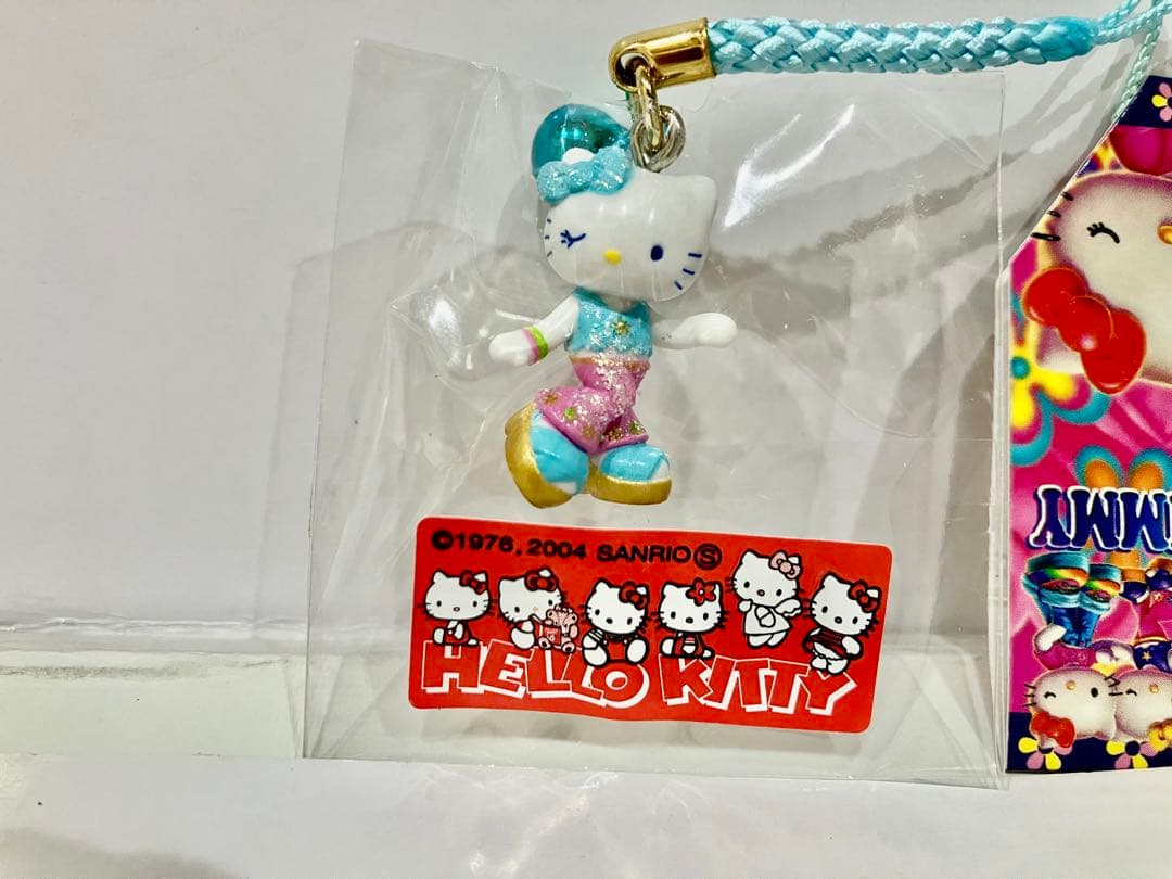 合*3様 ハローキティ 根付 KITTY&MIMMY ミミィ根付 脚長　最低入札