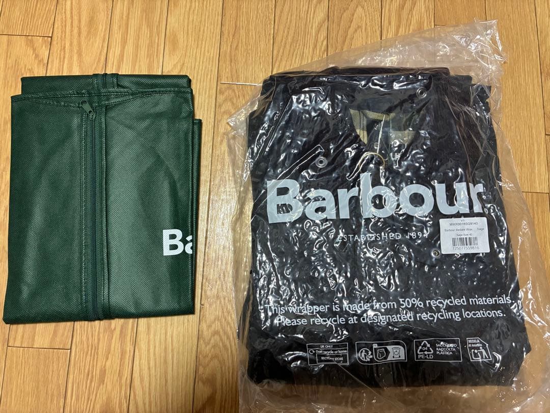 【未使用品】 Barbour BEDALE セージグリーン サイズ40