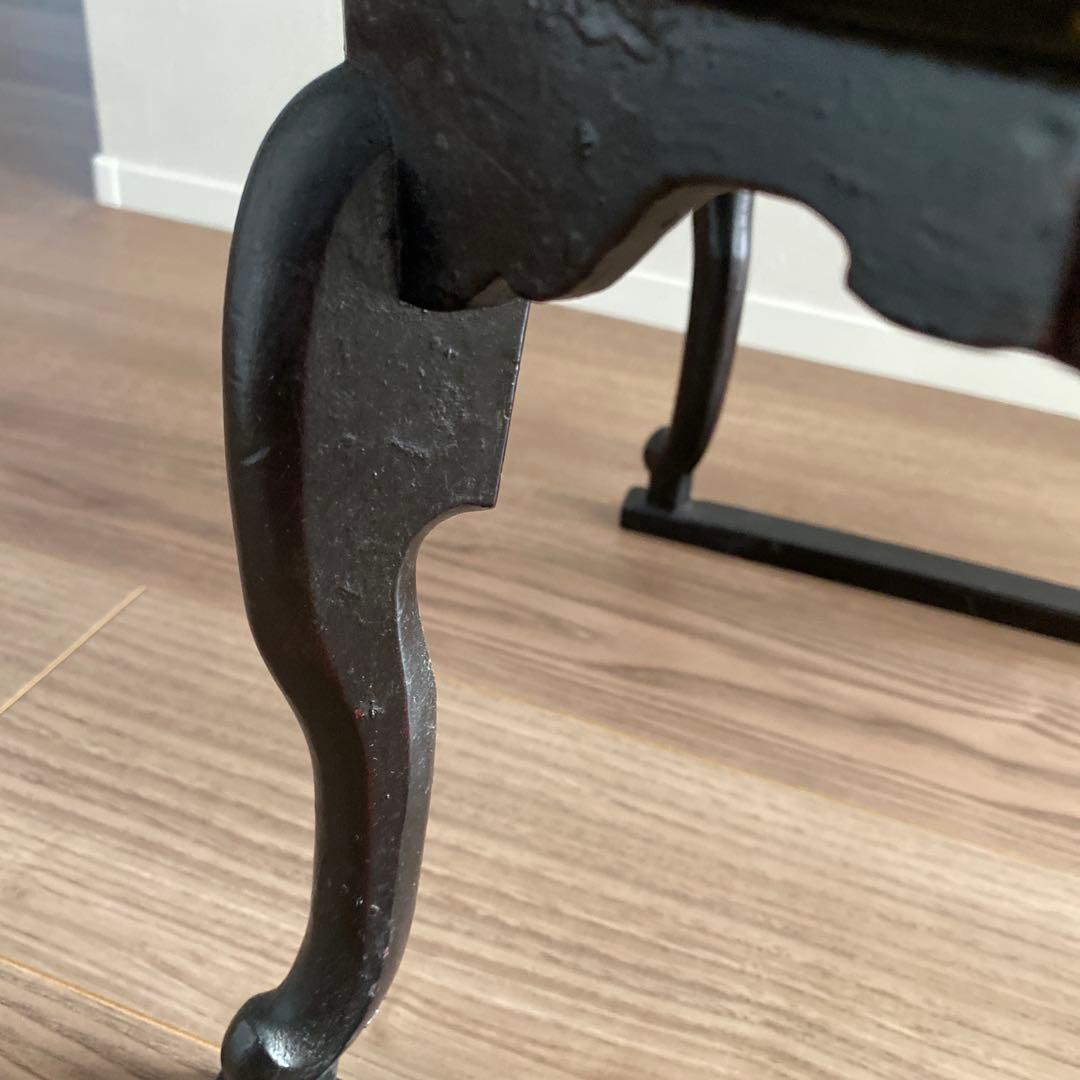 アンティーク骨董 李朝 ソバン 小盤 李朝 お膳 虎脚 机 花台 木製