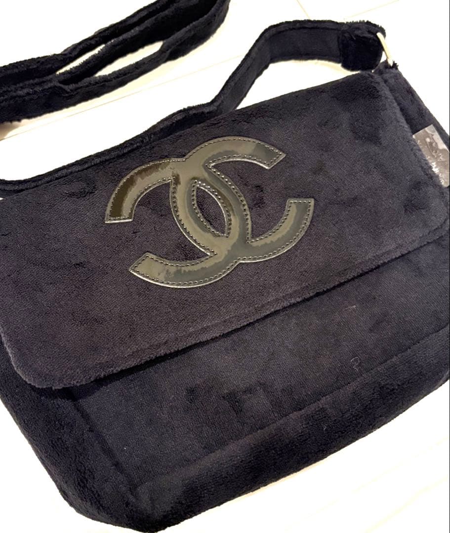 CHANEL ノベルティ　ショルダーバッグ　非売品　ブラック　パイル