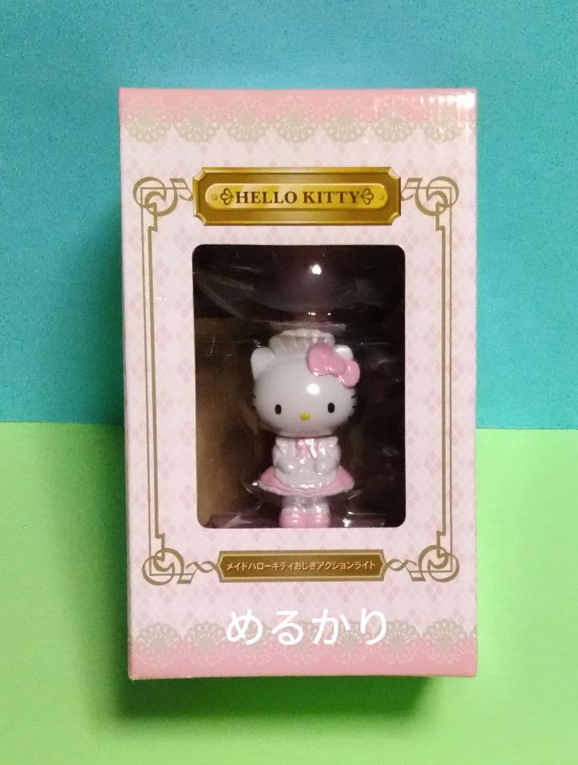 希少 メイド ハローキティ おじぎ アクションライト フィギュア型 2007