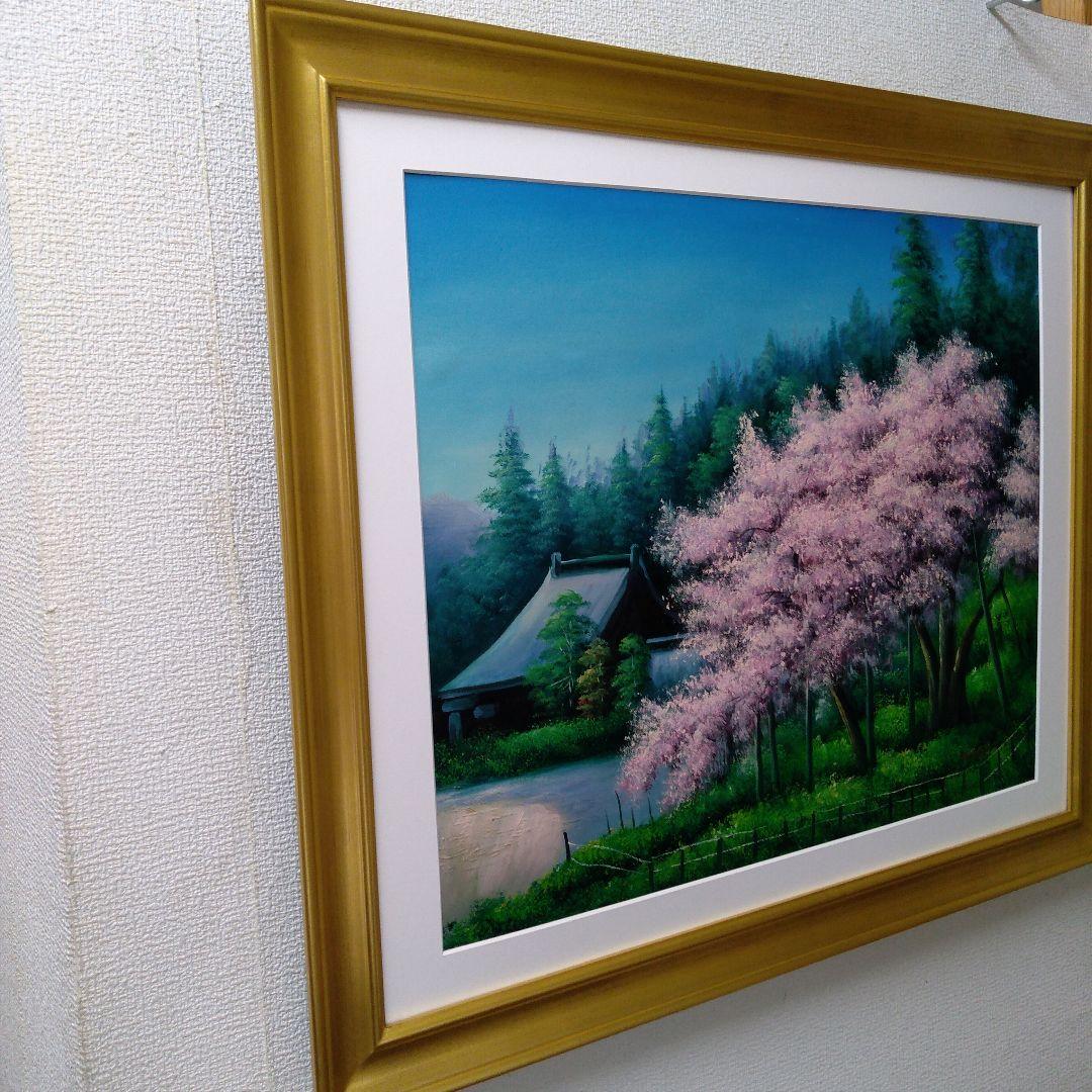 肉質油絵横6号額装仕上げ品