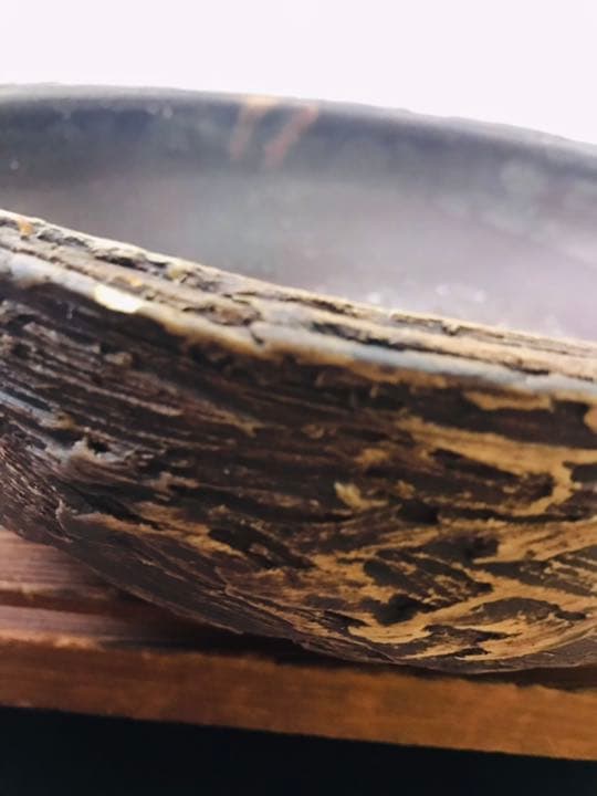 盆栽鉢 松皮盆栽鉢手作り盆栽鉢希少植木鉢山野草鉢3つ