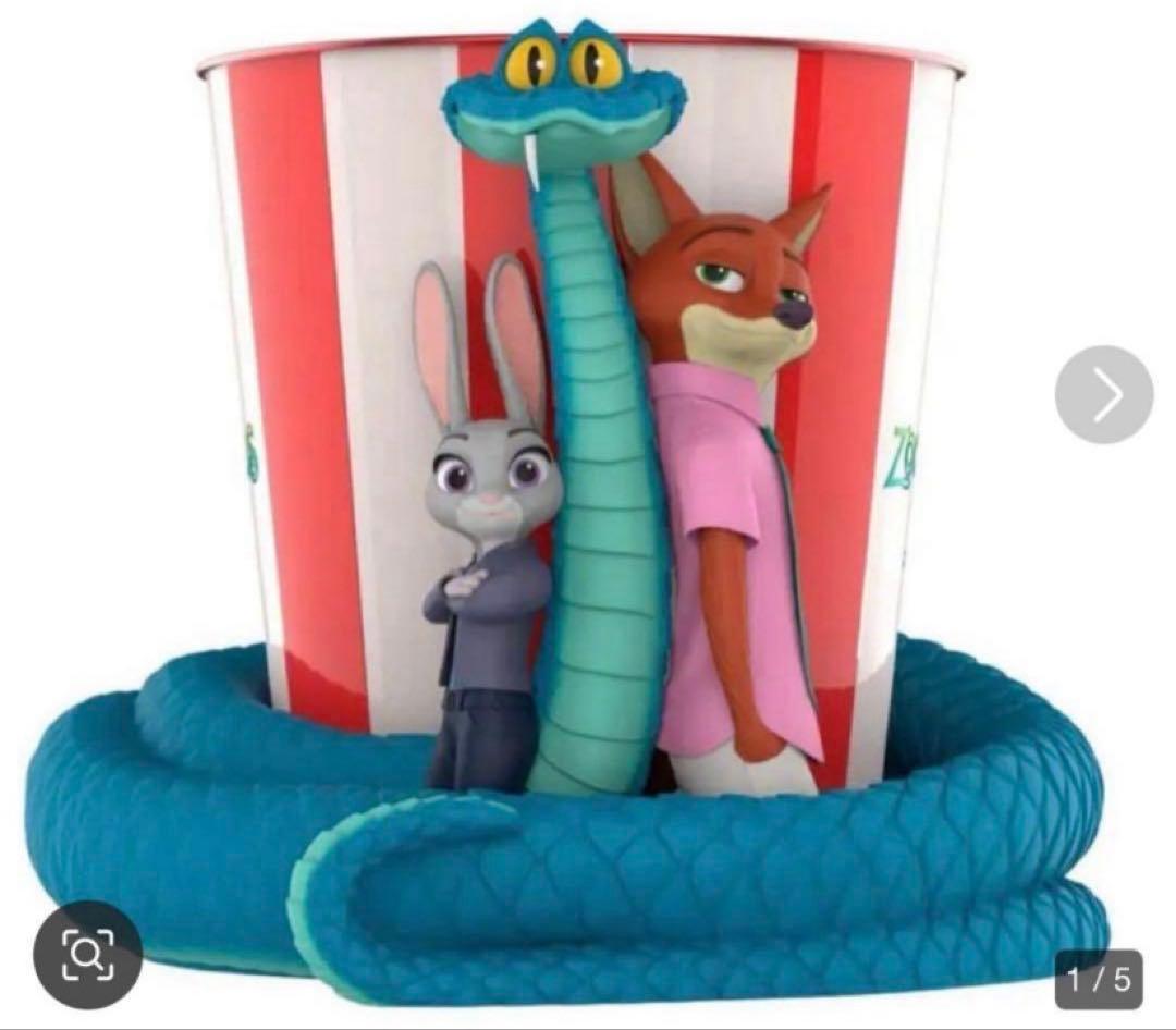 ズートピア2 映画館 限定 ポップコーンカップ バケット フィギュア ニック