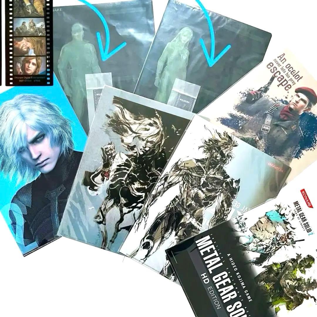 メタルギアソリッド　メタルギアライジング　雷電 クリアファイル　フィルムしおり メタルギアソリッド メタルギアライジング 雷電 クリアファイル