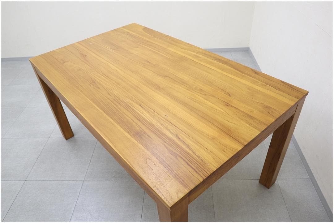 スキャンティーク LOIS ダイニングテーブル 天然木 チーク材 無垢材