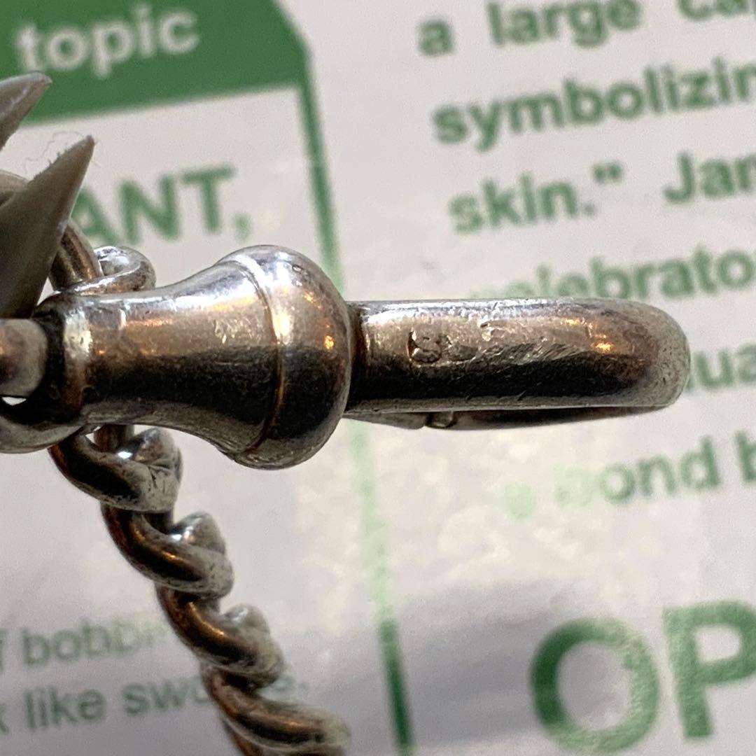 アルバートチェーン スマホチェーン　ウォレットチェーン 英国 アンティーク 銀