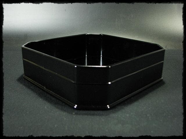 北村 葵春 真塗 縁高 黒真塗 菓子器 五段重箱 懐石 茶道具 共箱 f242