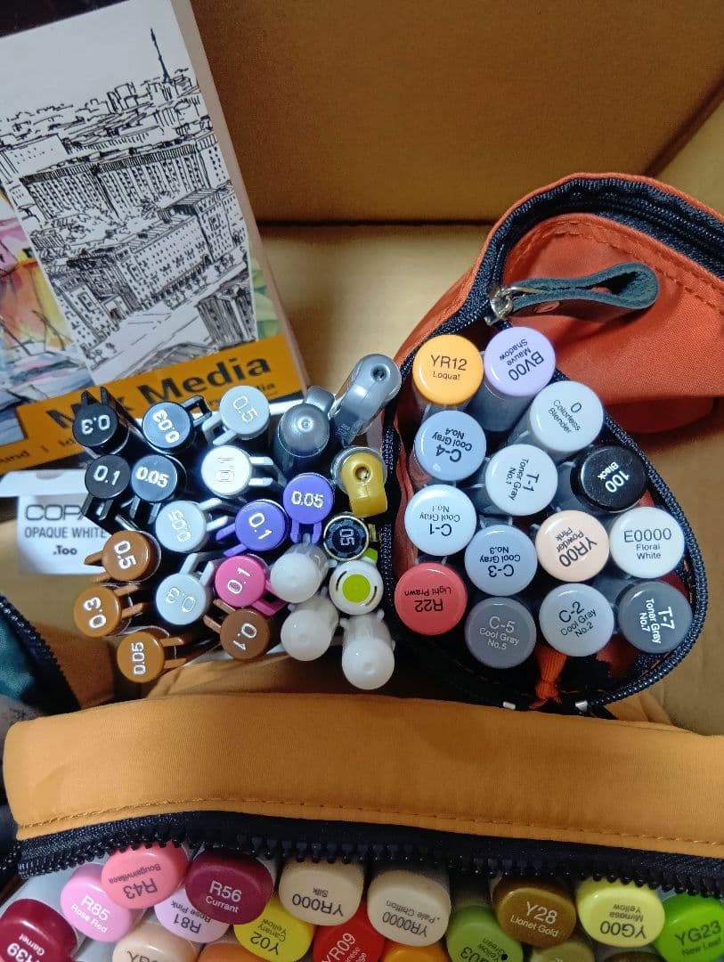 コピックスケッチ170本 マルチライナー15本 その他 まとめ売り