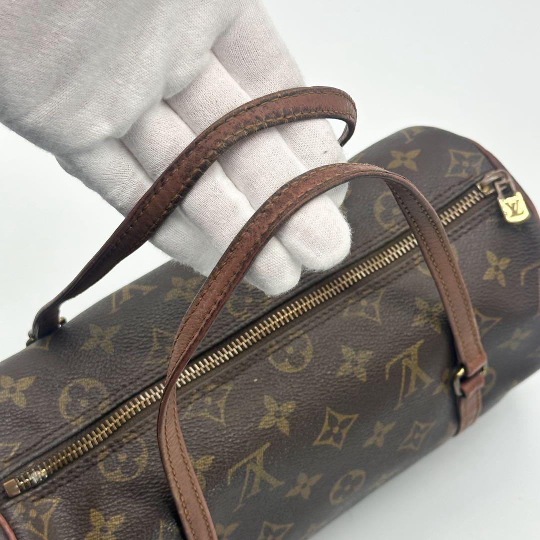 ルイヴィトン パピヨン 26 モノグラム ブラウン ハンドバッグ ヴィンテージ