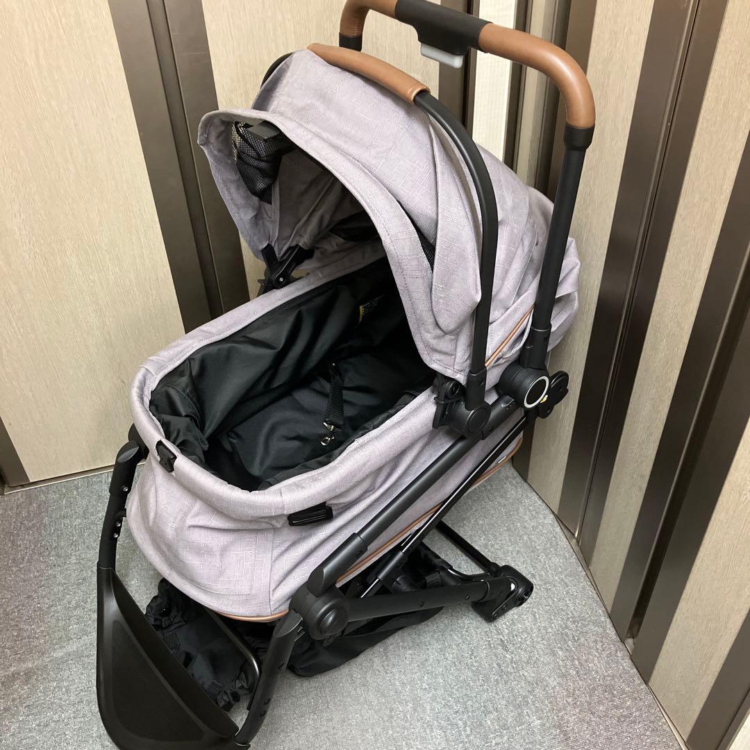 美品】コンビ コムペット ルルテイル キャリー グレー カート