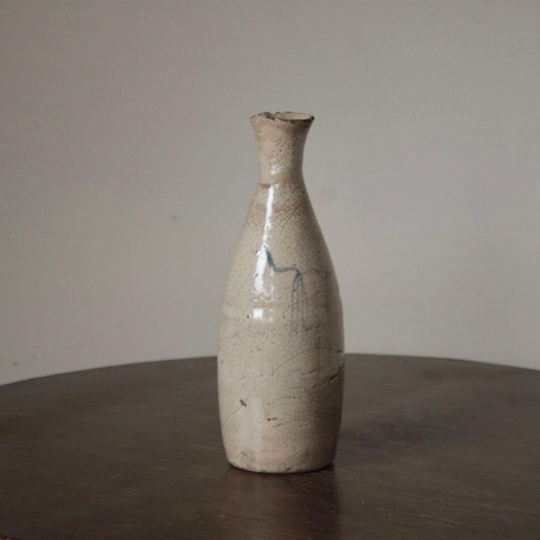 陶胎染付 太白手 徳利 酒器 古美術 古道具 アンティーク