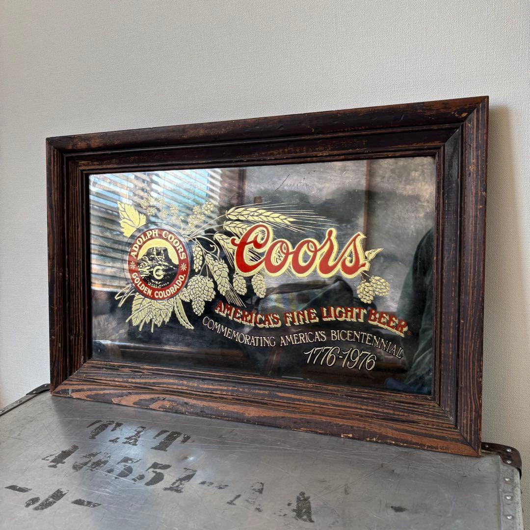 Coors パブミラー アンティーク クアーズ アメリカ ビンテージ 雑貨