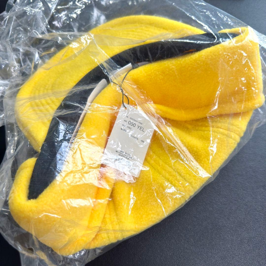 バナナマン バ帽 フリースキャップ イエロー 新品未開封