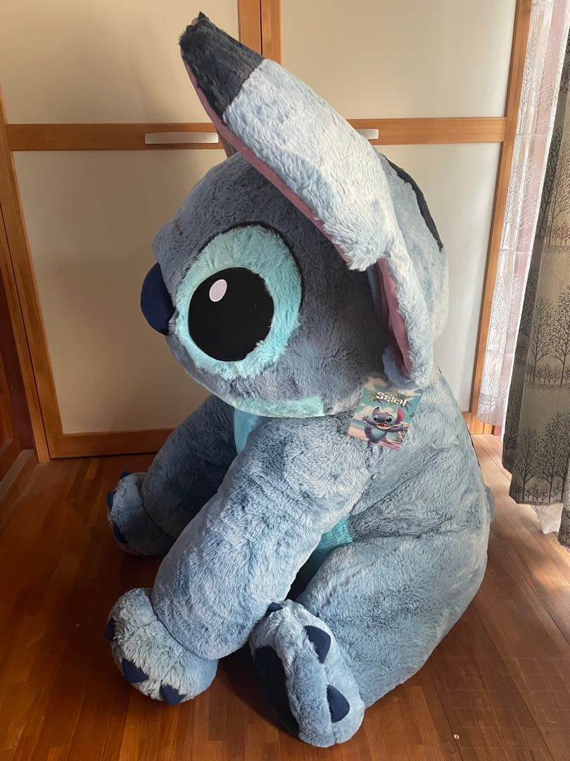大きなスティッチのぬいぐるみ 約80cm コストコ限定品 ブランケット付き